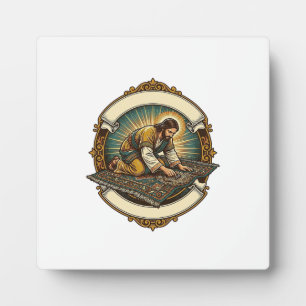 Jesus liet kleine schroef dik tapijt DIY humor_1 Fotoplaat