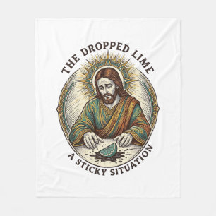 Jesus liet limoen wig vuile vloer Tequila Feestje Fleece Deken