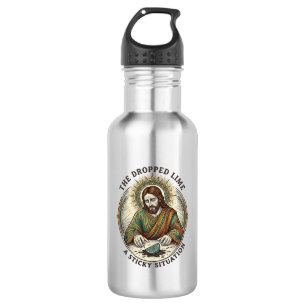 Jesus liet limoenwig vies op de vloer vallen Tequi Waterfles