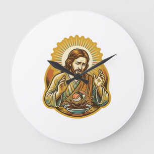 Jesus liet sushi in sojasaus vallen Spat voedsel h Grote Klok