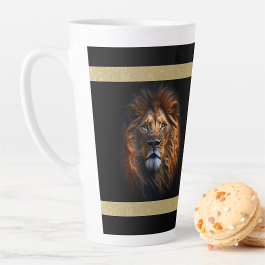 Jésus Lion De Juda Avec Lions Tête Latte Mug (En situation)