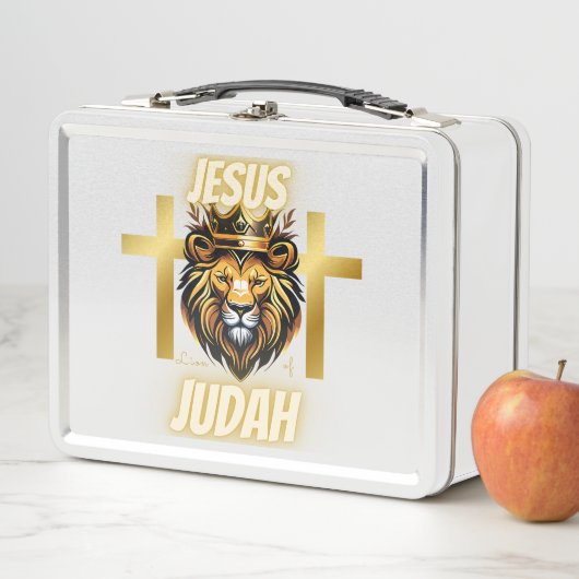 Jésus Lion de Juda - Lunchbox blanc (En situation)