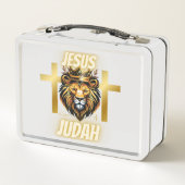 Jésus Lion de Juda - Lunchbox blanc (Dos)