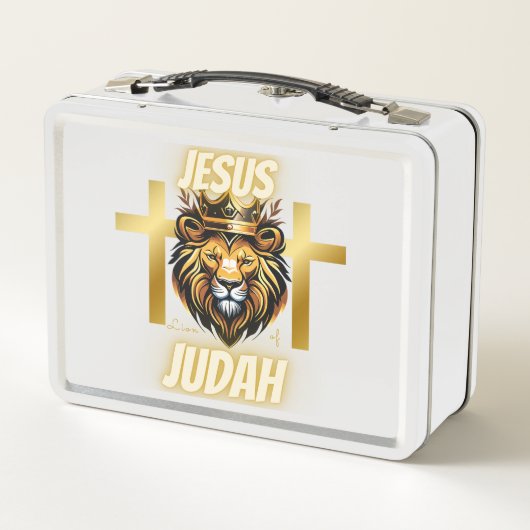 Jésus Lion de Juda - Lunchbox blanc (Dos)