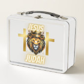 Jésus Lion de Juda - Lunchbox blanc (Devant)