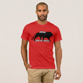 JÉSUS LION DE JUDAH CHRISTIAN T-SHIRTS ROUGE (Devant entier)