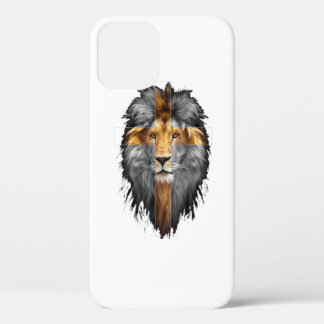 Jesus Lion Judah Jesus Cross Faith Christelijke me iPhone 12 Hoesje