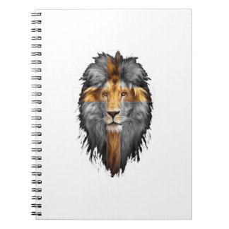 Jesus Lion Judah Jesus Cross Faith Christelijke me Notitieboek