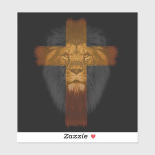 Jesus Lion Judah Vinyl Sticker (Vel)