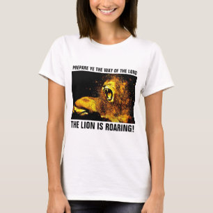 JESUS LION OF JUDAH ROARING, Christelijke T-shirts