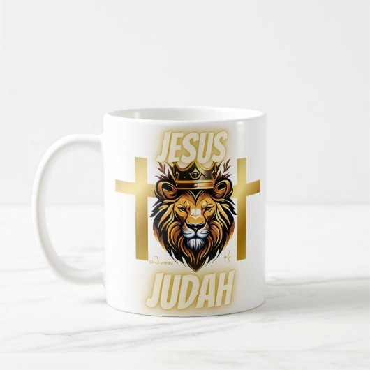 Jesus Lion op Juda Mok gouden opdruk (Links)