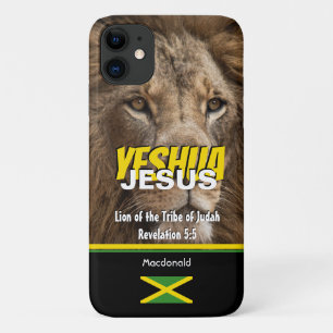 JESUS Lion Tribe van Judah JAMAICA Gepersonaliseer iPhone 11 Hoesje