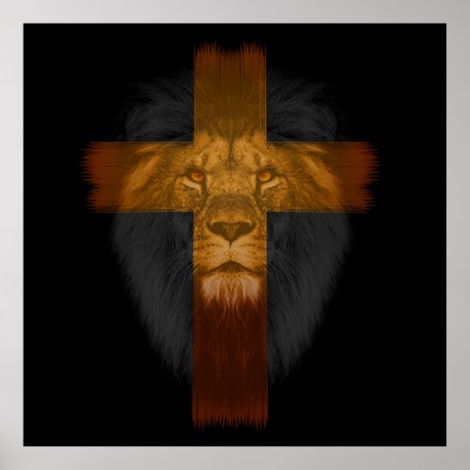 Jesus Lion van Judah Poster (Voorkant)