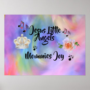 Jesus Little Angels Mommies Joy Poster