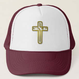 Jesus logo in Gold Trucker Pet