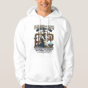 Jesus Loodgieter Grafische T-shirt Christelijke Ku