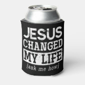 Jesus Lord Christelijk Gift God Savior Jesus Pullo Blikjeskoeler (Blikje Achterkant)