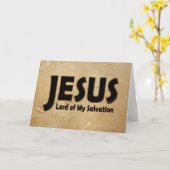 JESUS Lord of Salvation Kaart (Gele Bloem)