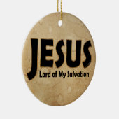 Jesus Lord Salvation Keramisch Ornament (Rechts)