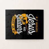 Jesus Love | Als het Jezus en Guitar Count betreft Legpuzzel (Horizontaal)