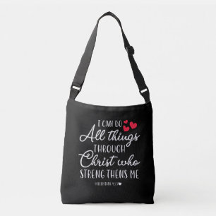 Jesus Love   Ik kan alles doen met Christus Crossbody Tas