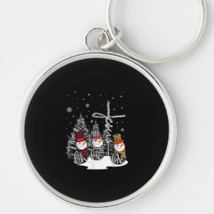 Jesus Love Jesus Faith Hope Love Snowman Sleutelhanger