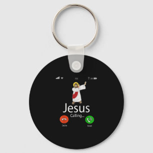 Jesus Love Jezus roept... Jezus Telefoon Christe Sleutelhanger