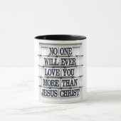 Jesus Love Quote Coffee Tea Mok (Midden)