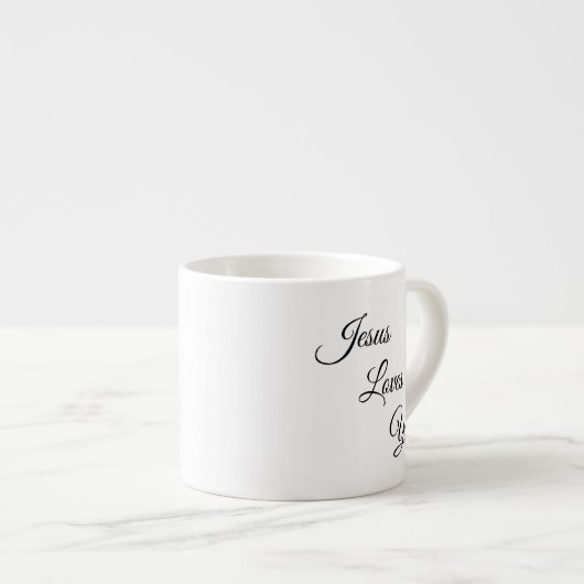 Jesus Love You Specialty Coffee Mug (Devant droit)