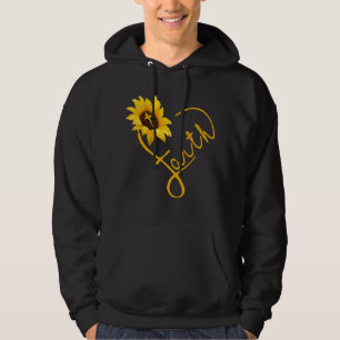 Jesus Love   Zonnebloemen houden van hart en ziel Hoodie