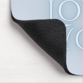 Jesus Loves Christelijk Typografie Ontwerp Muismat (Hoek)