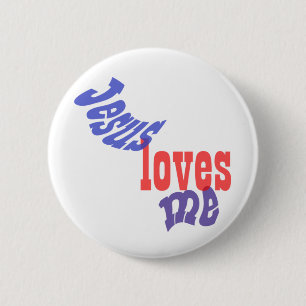 Jesus Loves Me Button