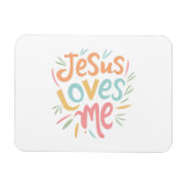 Jesus Loves Me -  design Magneet (Horizontaal)