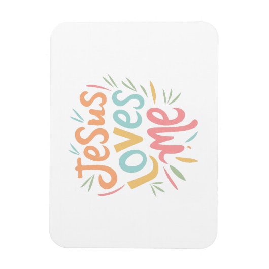Jesus Loves Me -  design Magneet (Verticaal)