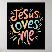 Jesus Loves Me - design Poster (Voorkant)