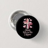 Jesus Loves Me Valentine Christian Button (Voorkant /achterkant)