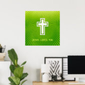 JESUS LOVES YOU - Christian Poster (Bureau à domicile)
