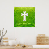 JESUS LOVES YOU - Christian Poster (Cuisine)