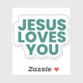 Jesus Loves You - Faith-Based Christian Sricker Sticker (Vel)