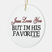 Jesus Loves You Favorite Keramisch Ornament (Links)