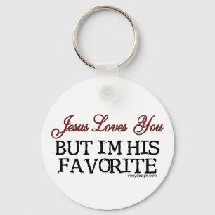 Jesus Loves You Favorite Sleutelhanger