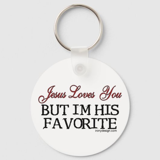 Jesus Loves You Favorite Sleutelhanger (Voorkant)