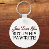 Jesus Loves You Favorite Sleutelhanger (Achterkant)