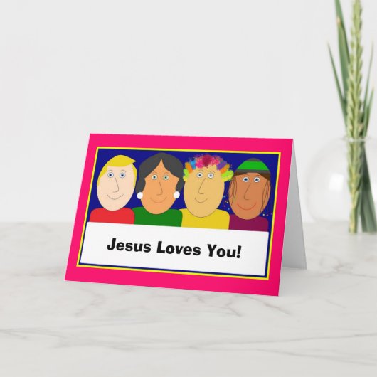 Jesus Loves You! Kaart (Voorkant)
