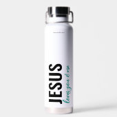 Jesus Loves You & Me - Bouteille d'eau (amoureusem (Arrière)