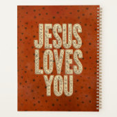 Jesus Loves You Rustic Christian Encouragement Planner (Achterkant)