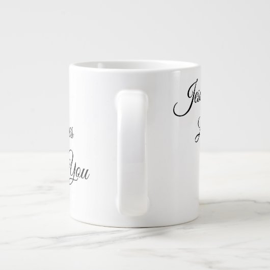 Jesus Loves You Specialty Coffee Mok (Achterkant)