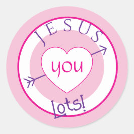 Jesus Loves You Valentine Sticker