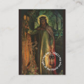 Jésus Lumière du monde carte de prière (Devant)