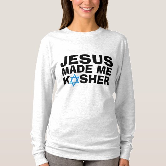 JÉSUS M'A FAIT KOSHER Messianic Juif T-Shirts (Devant)